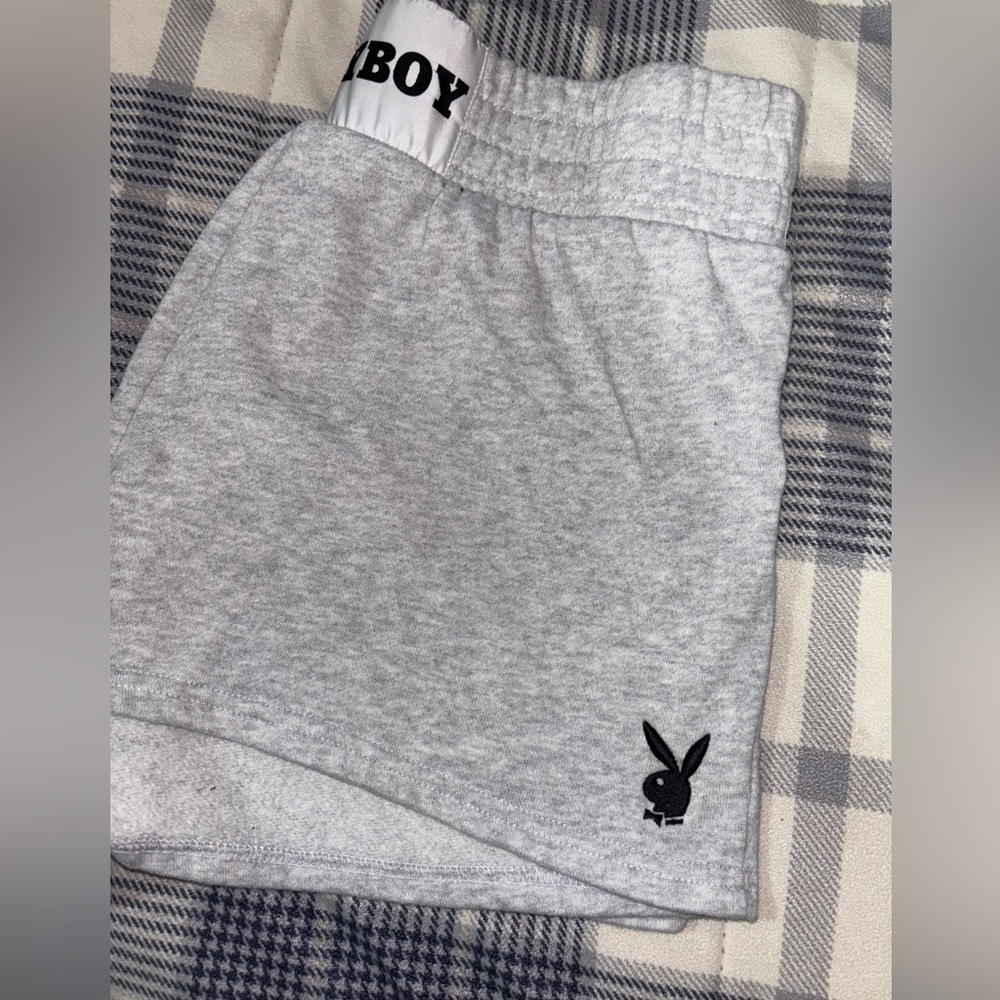Gray playboy shorts